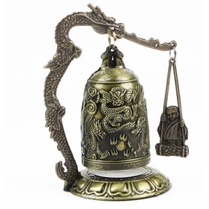 Klok Thuis Anti Roest Dragon Bell Slijtvast Messing Draagbare Lichtgewicht Decoratieve Standbeeld Brons Gesneden Hoge Sterkte