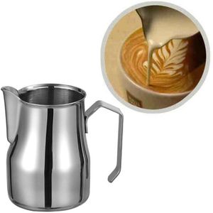 500Ml Melk Opschuimen Jug Rvs Dikke Koffie Melkschuimer Mokken Italiaanse Latte Art Kruik Melk Werper Frother Cup