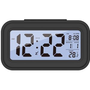 Digitale Smart Wekker Lcd-scherm Night Gloeiende Kubus Display Temperatuur & Kalender Snooze Functie Wekker