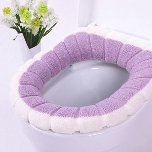 Dubbele Kleur Universal Soft Wasbare Toilet Seat Mat Set voor Home Decor Closestool Mat Warmer Wc Deksel Cover Accessoires