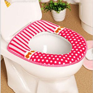 Comfortabele Zachte Badkamer Toilet Seat Closestool Wasbare Warmer Mat Cover Kussen Home Decor Wc Stoelhoezen