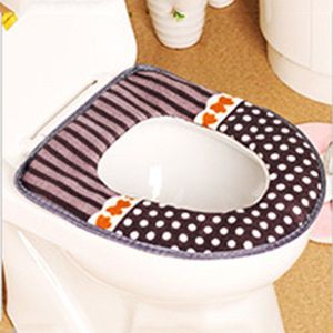 Comfortabele Zachte Badkamer Toilet Seat Closestool Wasbare Warmer Mat Cover Kussen Home Decor Wc Stoelhoezen