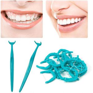 20Pcs Interdentale Borstel Dental Floss Pick Tandenstoker Cleaner Tooth Pick Flosser Tandheelkundige Draad Oral Care Tanden Whitening Schoon Gereedschap