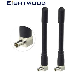 Eightwood 2Pcs Huawei E3372 Mini Rubber TS9 Antenne 4G Lte Antenne Voor Usb Modem Mifi Mobiele Wifi Hotspot