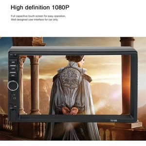 7 Inch Dubbele 2 Din Screen Auto Mp5 Speler Stereo Wiel Bluetooth 12V 2 Din Fm Iso Power Aux input Auto Mp5 Speler Sd Usb # YL6