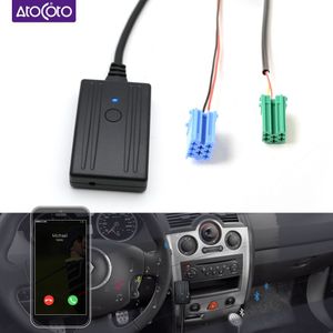 Bluetooth Carkit Telefoontje Handsfree 8 + 6 Pin Mini Iso Plug Kabel Adapter Voor Renault Updatelist Radio Stereo met Aux In