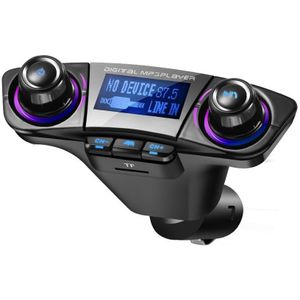 Knop Type Auto MP3 Speler Bluetooth Handsfree Auto Aux Music Tf Card Usb Opladen Smart Stroomuitval Geheugen Auto Fm zender