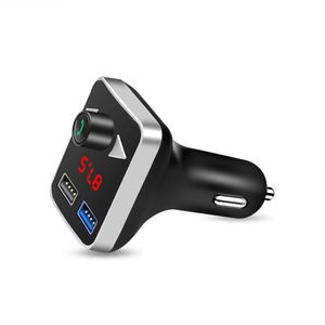 Bluetooth Fm-zender MP3 Speler Handsfree Carkit Ondersteuning U disk AUX 3.1A Dual USB Charger Power Adapter Voor Auto DVR Radio