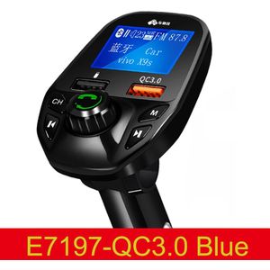 Jinserta Auto Bluetooth 5.0 Fm-zender QC3.0 Dual Usb Charger Handsfree Auto Mp3 Speler Met Aux Input U Disk Muziek spelen