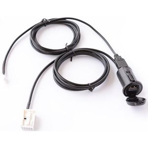 Biurlink Autoradio USB AUX Interface Kabel Muziek Adapter Voor Peugeot Citroen Auto RD43 RD45
