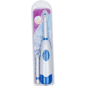 1 Set Elektrische Tandenborstel Met 2 Opzetborstels Battery Operated Mondhygiëne Geen Oplaadbare Tanden Borstel Voor Kinderen