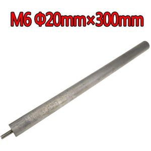 M6 20Mm * 300Mm Boiler Onderdelen Vervangende Onderdelen Boiler Magnesium Anode Staaf Voor Elektrische Water heater