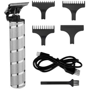 Oplaadbare Draadloze Snijden T-Blade Trimmer Tondeuse Elektrische Outliner Clippers Kapper Grooming