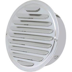 Ronde Rvs Muur Cover Ventilatieopeningen Stier Nosed Externe Extractor Outlet Vents Voorruit Keuken Outlet Platte Hoofd Kap