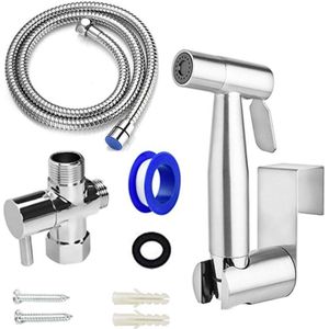 Handheld Rvs Bidet Sproeier Luier Sproeier Set Voor Badkamer Luier