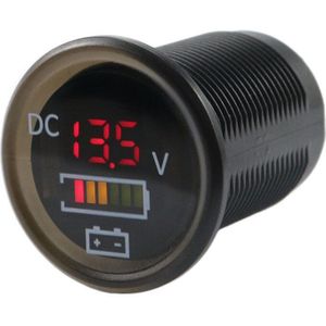 Dc 12V/24V Auto En Marine Voltmeter Batterij Monitor Waterdichte Led Voltmeter