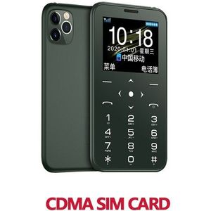 Ultra Dunne Mini Mobiele Kaart Telefoons Telefoon Gsm Cdma Sim-kaart Voor Student Unlocked Mini Pocket Draadloze Telefoons Draagbare Hifi