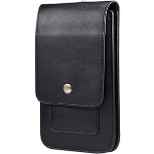 4.7 ~ 6.9Inch Pu Lederen Holster Case Voor IPhone12 11pro X Xs Max 7 8 6Plus Riem Clip mobiele Telefoon Pouch Voor Samsung S20 S10 S9 S8