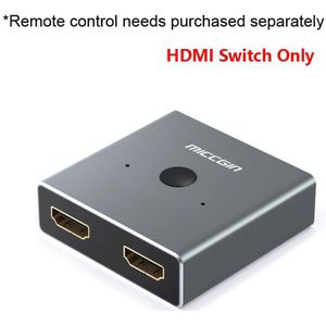 4K Hdmi Switcher 1X2 Mini 1 In 2 Out Draad Control Hd 2.0 Voor Xbox 360 PS4 Smart Android Hdtv Switch Adapter Spliter Miccgin