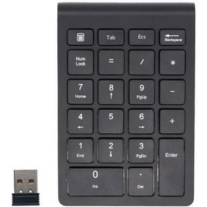 Zwart Toetsenbord 22 Toetsen Mini Numpad Bluetooth Numeriek Toetsenbord Ondersteuning Windows Ios Android System Brand