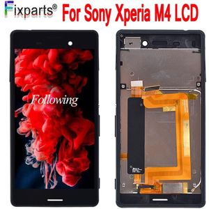 Voor Sony Xperia M4 LCD Display Met Frame Touch Screen Digitizer Vergadering E2303 E2333 E2353 Voor SONY M4 Aqua LCD vervanging