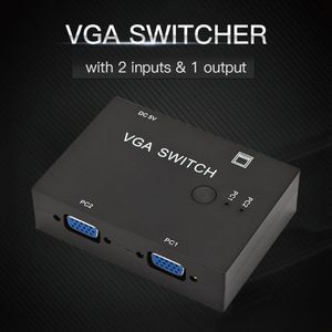 Computer Vga Switch Splitter Duurzaam Projector Adapter 2 In 1 Out Voor Set-Top Box Tv School Office Werk decoratie