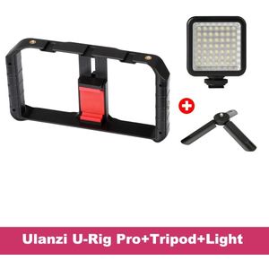 Ulanzi U-Rig Pro Handheld Smartphone Video Rig Handgreep Koude Schoen Mounts Vlogging Rig Stabilizer voor iPhone Videomakers