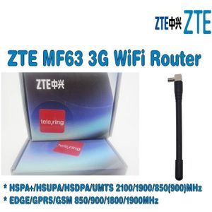 Ontgrendeld ZTE MF63 3g draadloze router hspa mobiele hotspot plus met 3g antenne