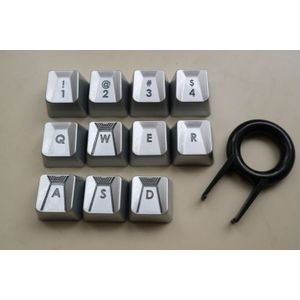 11 Stks/set Abs Concave-Convexe Doorschijnende Keycaps Voor Logitech G910 G810 G413 G Pro G512 Mechanische Toetsenbord