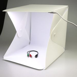 Mini Vouwen Lightbox Fotografie Foto Studio Softbox LED Light Soft Box Camera Foto Achtergrond Doos Studio Verlichting Tent Kit