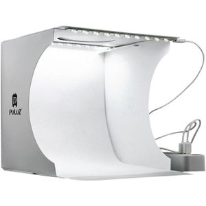 Draagbare LED Photo Studio Light box Mini Vouwen Fotografie Box Softbox Verlichting kamer met 2 Panel LED Licht Achtergrond Kit
