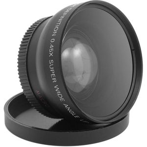 0.45x Groothoek Lens Macro Lens Voor Nikon D60 D70 Accessoires D3000 Lens D50 D300S D3200 Camera Breed d3100 D70S D T6I3