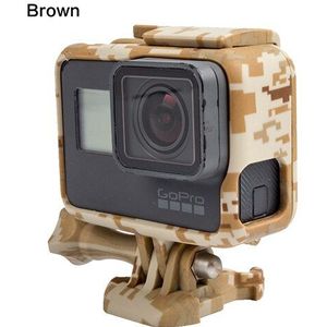 Side Open Beschermende Camouflage Border Frame Case Voor Gopro Hero 7 6 5 Zwart Sport Cam Voor Go Pro 7 6 5 Actie Camera Accessoire