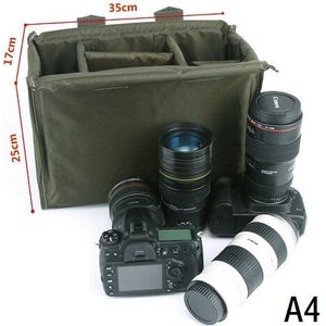 Camera Insert Bag Dslr Camera Mirrorless Bag Padded Insert Digital Photo Waterdichte Nylon Camcorder Tassen Voor Nikon Sony Canon