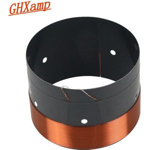 GHXAMP 75.5 Core Bass Spreekspoel Zwart Aluminium Met Geluid Luchtuitlaat Gat 75.5mm Voor 10 inch-18 inch Subwoofer 8OHM