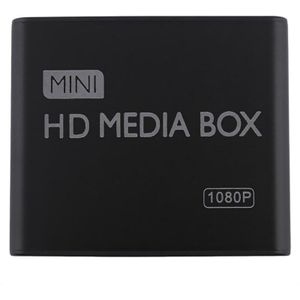 Mini Media Player 1080P Mini Hdd Media Box Tv Box Video Multimedia Speler Full Hd Met Sd Mmc-kaart reader Eu Plug