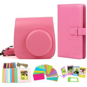 Fujifilm Instax Mini 8 9 Camera Accessoires Bundel Met Case 96 Foto Album 10 Opknoping Fotolijst 5 Tafel Frames 20 Pc Stickers