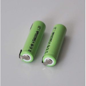 2-5 stks 1.2 v 4/5AAA Oplaadbare batterij 1000 mah 4/5 AAA nimh ni-mh cel met solderen tabs voor elektrische tandenborstel scheerapparaat