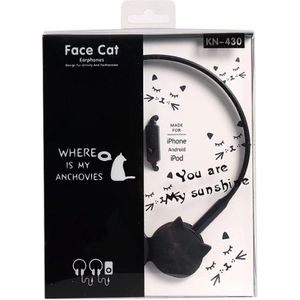 Leuke Cartoon Kat 3.5Mm Bedrade Headset Oortelefoon Voor Vrouwen Meisjes Gaming Over Head Hoofdtelefoon Stereo Muziek Headset Oordopjes Met mic