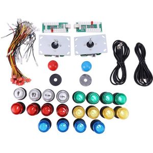 Diy Arcade Joystick Kit Usb Computer Joystick Met Licht Chip 5V Ondersteuning Pc/Android/PS3