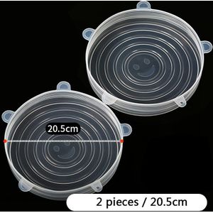 Aminno 6 Stuks Siliconen Deksels Voor Voedsel Behoud Universele Elastische Bowls Pot Cover Servies Herbruikbare Keuken Gadget