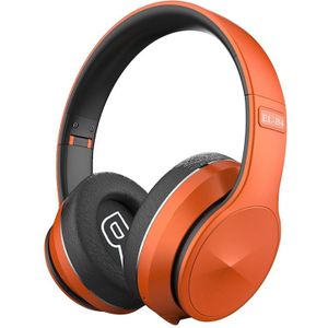 Jabs Opvouwbare Draadloze Bluetooth 5.0 Hoofdtelefoon Sport Headset B4 Stereo Muziek Mic Hoofdtelefoon Voor Iphone Smartphone-Oranje