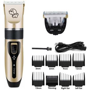 8 Stuks Nozzles Oplaadbare Low-Noise Dog Hair Trimmer Elektrische Huisdier Tondeuse Remover Cutter Grooming Pet Hair Cut machine