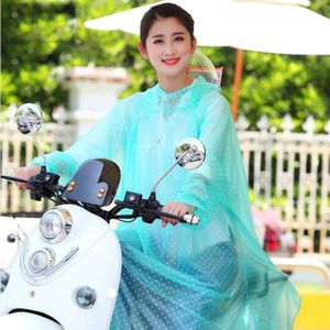 1 Pc Draagbare Volwassen Regenkleding Niet Een One-Off Batterij Fiets Regenjas Waterdicht Transparant Pvc Poncho