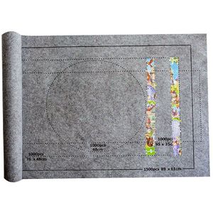 Puzzels Pad Jigsaw Roll Voelde Mat Playmat Puzzels Deken Voor Tot 1500 Stuks Puzzel Accessoires Draagbare Reizen Opslag tas