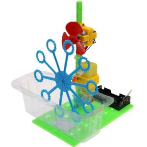 Automatische Bubble Maker Blower Machine Speelgoed Kinderen Assembleren Puzzel Baden Speelgoed Outdoor Activiteit Kinderen Vroeg Educatief