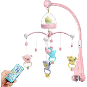 Baby Rammelaars Wieg Mobiles Speelgoed Houder Roterende Mobiele Bed Bel Musical Box Projectie 0-12 Maanden Pasgeboren Baby Baby jongen Speelgoed