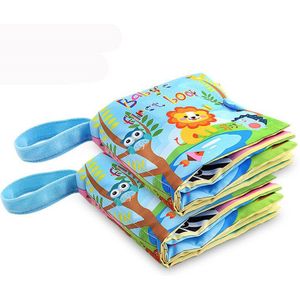 Kinderwagen Rammelaar Speelgoed Doek Boek Kennis Boeken Geritsel Geluid Zuigeling Educatief Speelgoed Voor Pasgeboren Baby 0-12 Maand