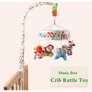Baby Baby Speelgoed 0-12 Maanden Zachte Mobiele Bed Bel Wieg Speelgoed Voor Babies Roterende Muziek Opknoping Rammelaars Musical educatief Speelgoed