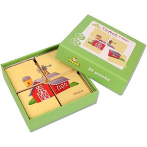 Kinderen Leren 3D Puzzel Speelgoed Grote Stukken Puzzel Leren Cognitie 4 Stukken Hout Educatief Speelgoed Voor Kinderen